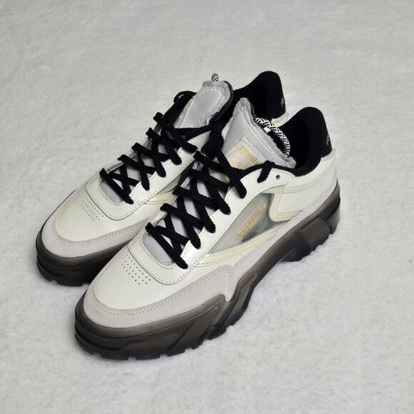 Reebok Cardi B Club C Sneakers Women's Size 9.5 Chalk/Magold/CBlack With Box - Picture 11 of 14